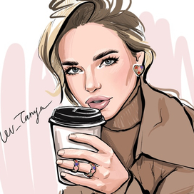 Fashion иллюстрация, для бренда украшений