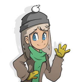 Зимняя девчушка