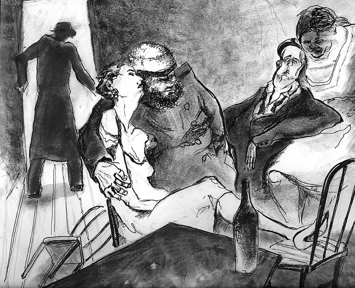 Иллюстрация к роману А. Мариенгофа "Циники"