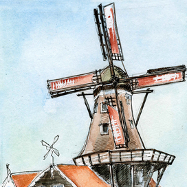 Нидерланды. Мельница