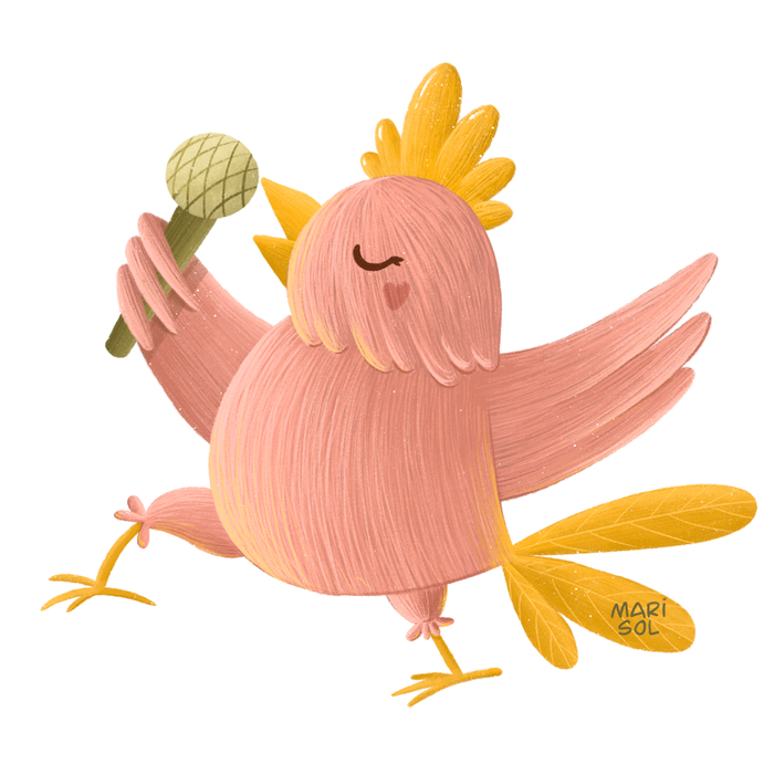 Птичка оперная певица