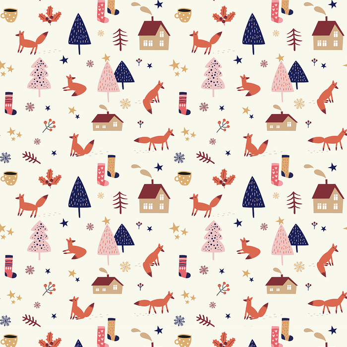 Бесшовный новогодний паттерн