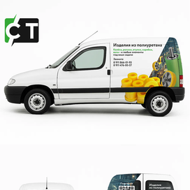Брендинг автомобиля для компании по обеспечению бесперебойной работы складской техники