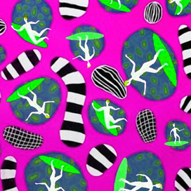 принт "Серферы"