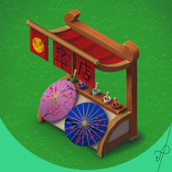 Торговая лавка с зонтиками Игровой Арт