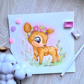 Оленёнок волшебного леса