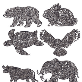 раскраски мандала 