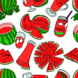 Летние арбузики (освежающие вкусняшки)