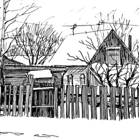 Зима из окна