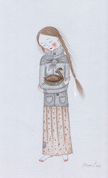 Дівчинка з качечкой