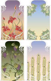 фоны ар нуво