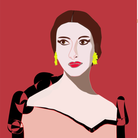 Портрет  Марии  Каллас