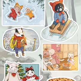 Стикеры "Зима"