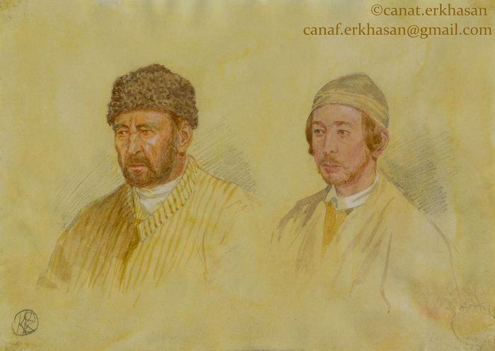 Туркестанские евреи. 17 х 26 см. 