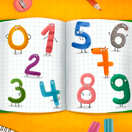 Цифры. Экран детского приложения