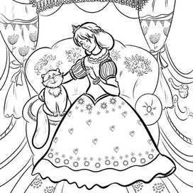 раскраска Т. Эдел “Кот Батон”