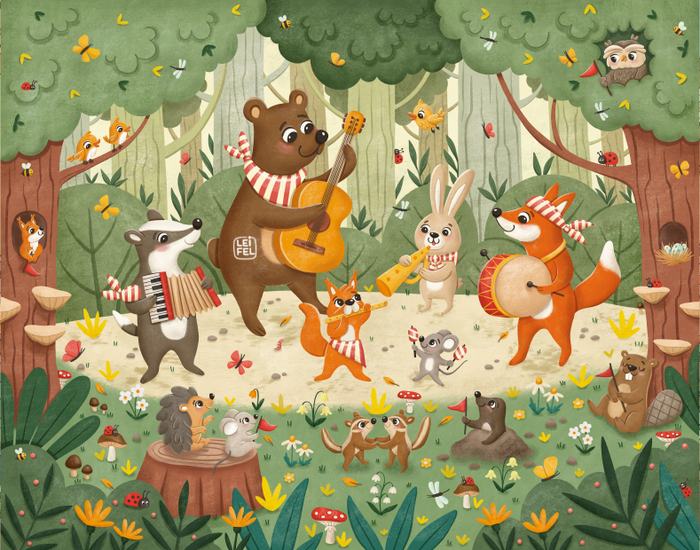 Иллюстрация к пазлу для малышей 