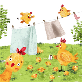 Весёлые куры