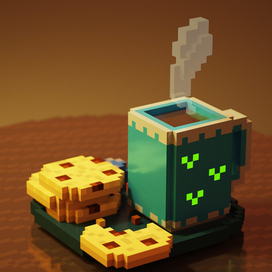 Кружка горячего и печеньки