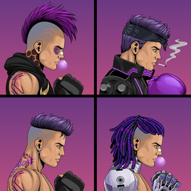 Киберпанк-боксер NFT