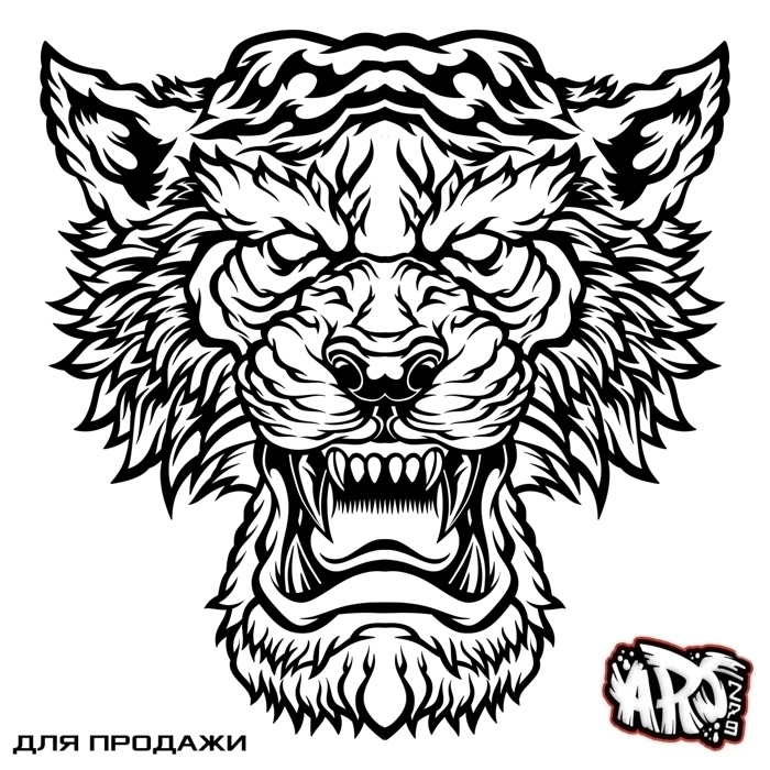 Реплика моего старого рисунка.