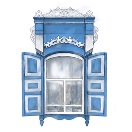 Окно со ставнями