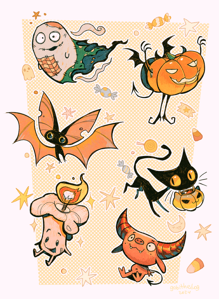 Набор наклеек "Хеллоуин"