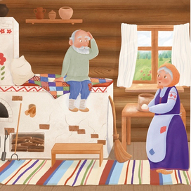 Иллюстрация для детской книги Колобок