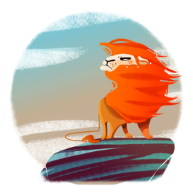 Лев для азбуки