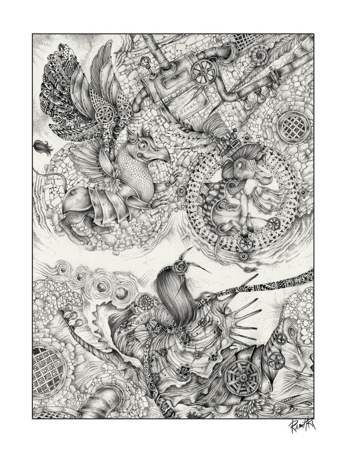 ИЛЛЮСТРАЦИЯ К КНИГЕ "АЛИСА В СТРАНЕ ЧУДЕС"