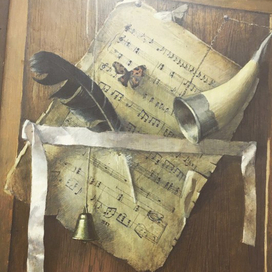 Обманка темперой.