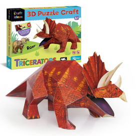 3D Puzzle Craft: "Dinosaur Triceratops"