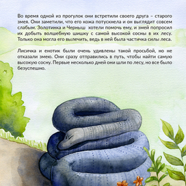 Иллюстрация к детской книжке "Секреты волшебного леса"