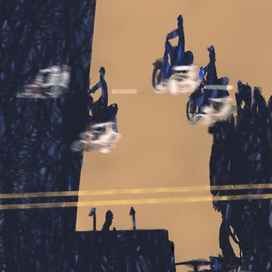 Мотобайки сверху Сайгон вьетнам