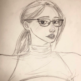 Скетч девушки