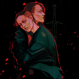 Иллюстрация с моими оригинальными персонажами