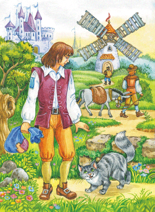 Иллюстрация к сказке "Кот в сапогах"