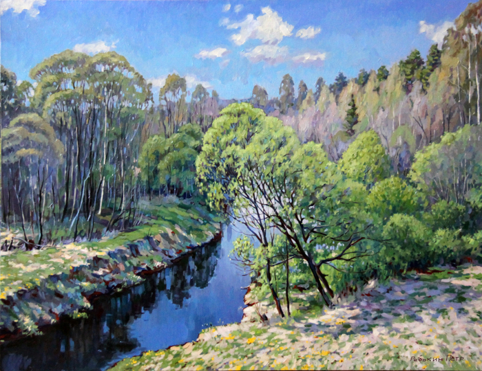 "Май, первая зелень."