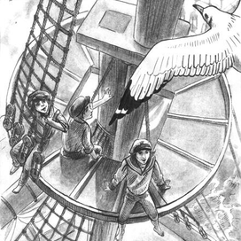Иллюстрация к книге И. Чеснокова "Корабельные тайны", 2020 г.