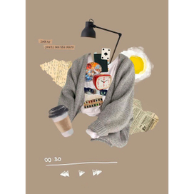 Коллаж из ассоциаций про домашнюю рабочую обстановку