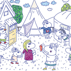 Иллюстрация для фестиваля "Ярче"2017"