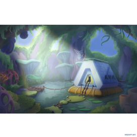 Капсульная лаборатория на другой планете