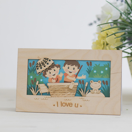 Дизайн открыток из дерева