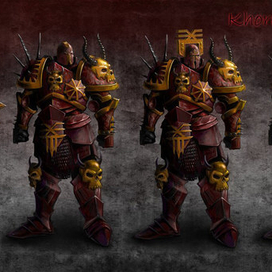 Khorne's warrior for "Warhammer Grim age"