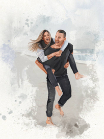 Портреты в акварельном стиле