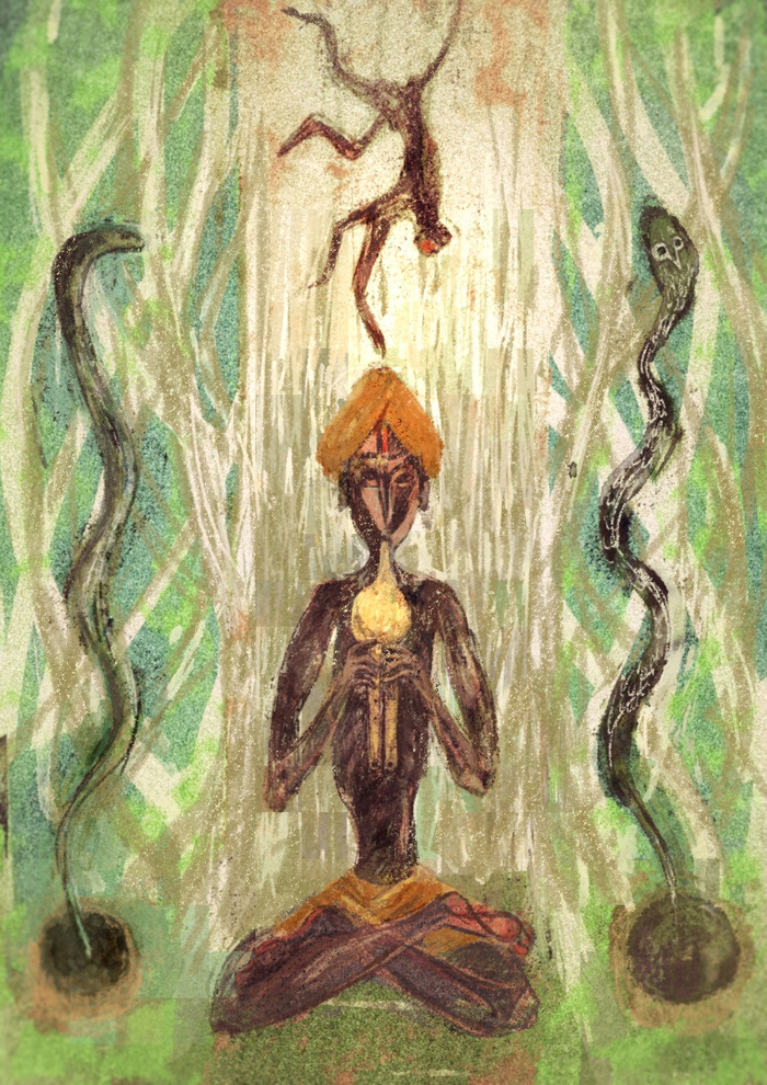 Обезьяна, не беспокой заклинателя