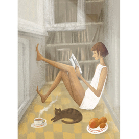 Открытка для антикафе «Котеешная»