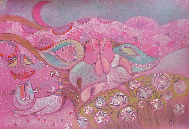 "Хризантемы под снегом"