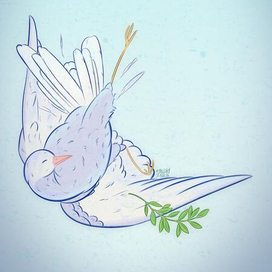 позвольте птице мира вновь взлететь 