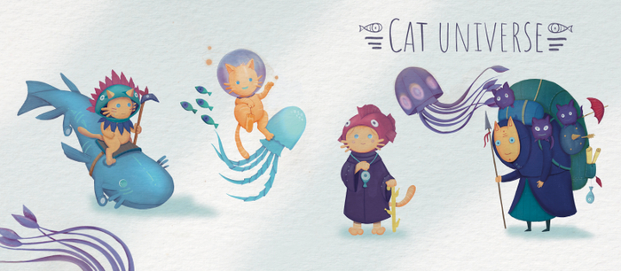 Дизайн персонажей “Cats Universe”